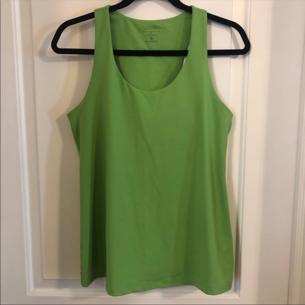 Athleta Green Built in Bra Tank Top
